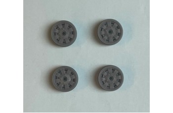 Wheels – Cromodora CD28 type ( 4 pcs ) 3D print for Lancia Fulvia 1/24